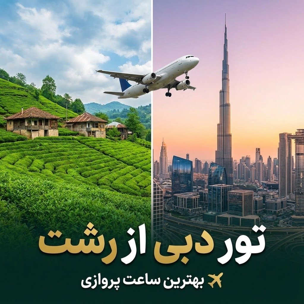تور دبی از رشت ✈️ | بهترین ساعت پروازی
